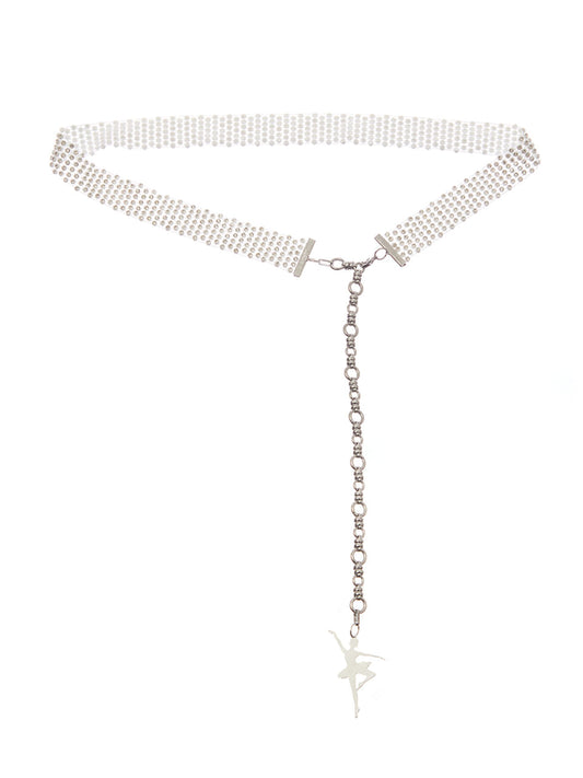 LUVISTRUE SY Shining Chain Belt in White