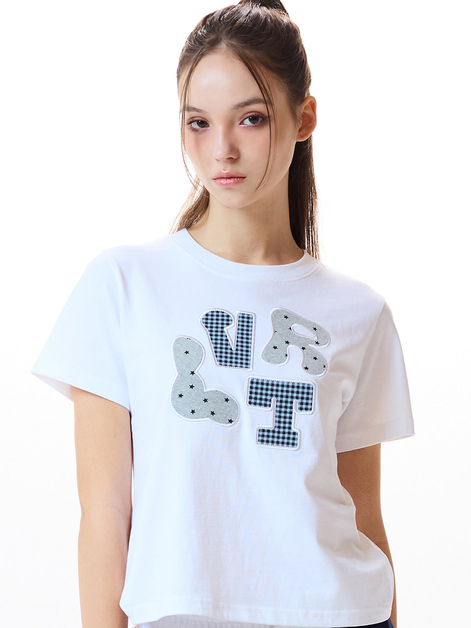 LUVISTRUE LVTR PATCH TEE IN WHITE