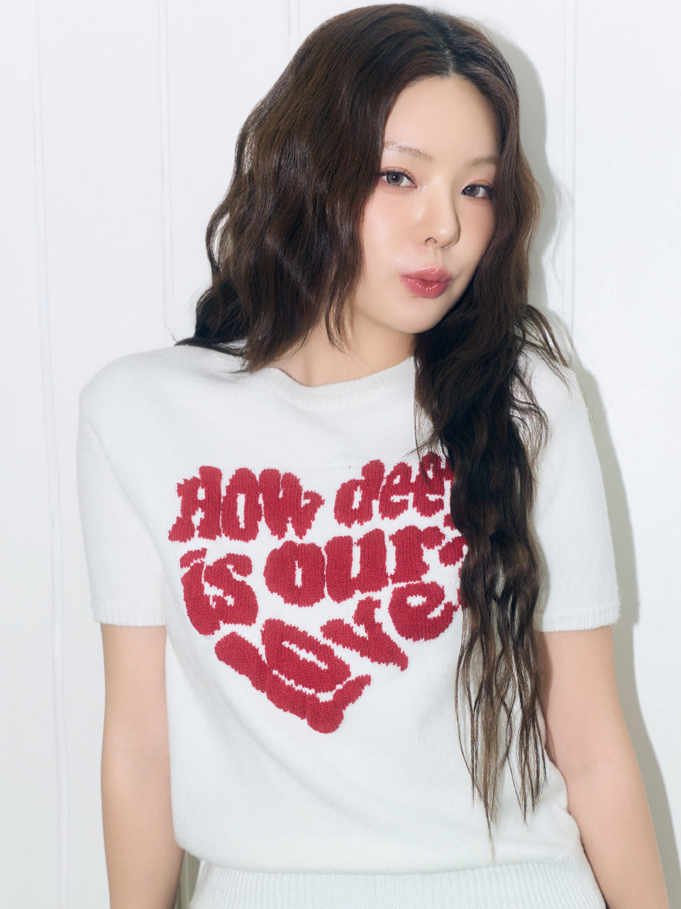 LUVISTRUE DN BOUCLE LOVE KNIT IN IVORY