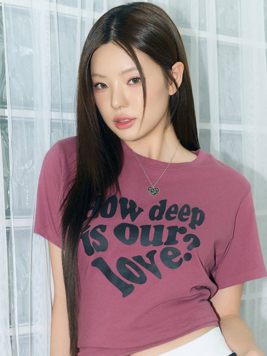 LUVISTRUE IN LOVE TEE IN PINK