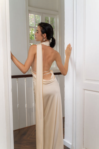 KISSERINE KEVA SILK DRESS(2color) – Kisserine designer fashion