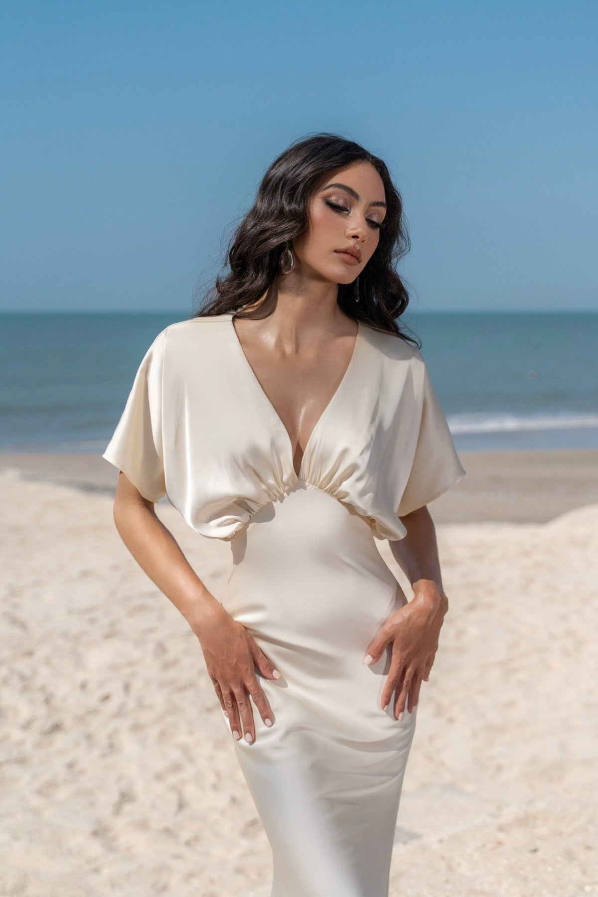 KISSERINE SIREN SILK DRESS(3color) – Kisserine designer fashion