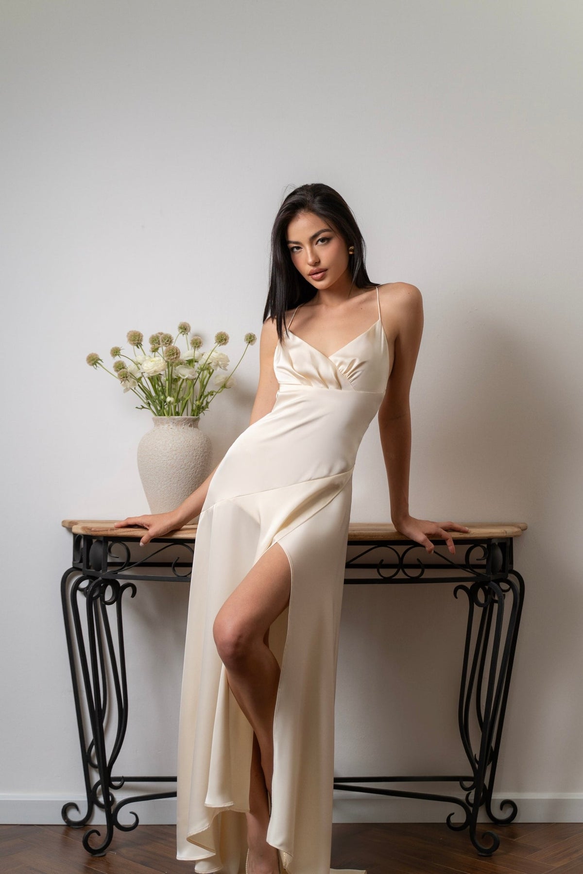 KISSERINE MIA SILK DRESS(2color) – Kisserine designer fashion
