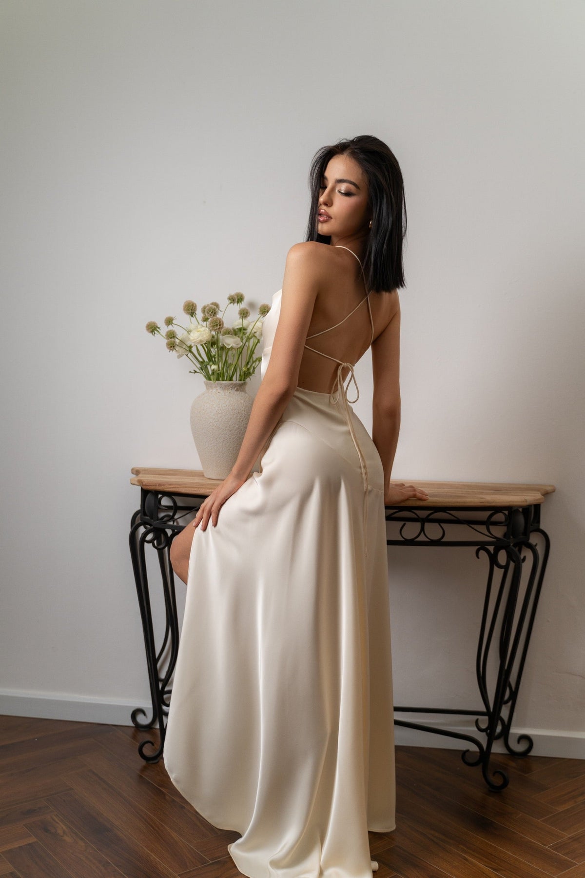 KISSERINE MIA SILK DRESS(2color) – Kisserine designer fashion