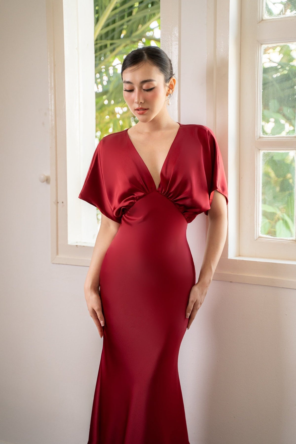 KISSERINE SIREN SILK DRESS(3color) – Kisserine designer fashion