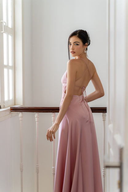 KISSERINE MIA SILK DRESS(2color) – Kisserine designer fashion