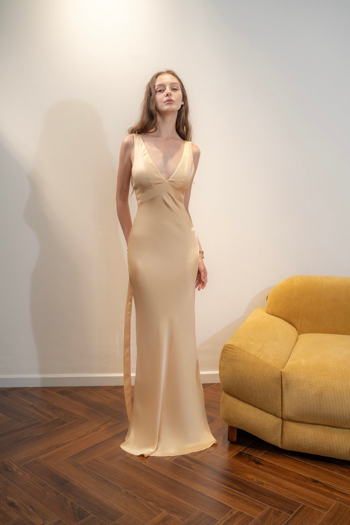 KISSERINE XAVIA SILK DRESS(3color) – Kisserine designer fashion